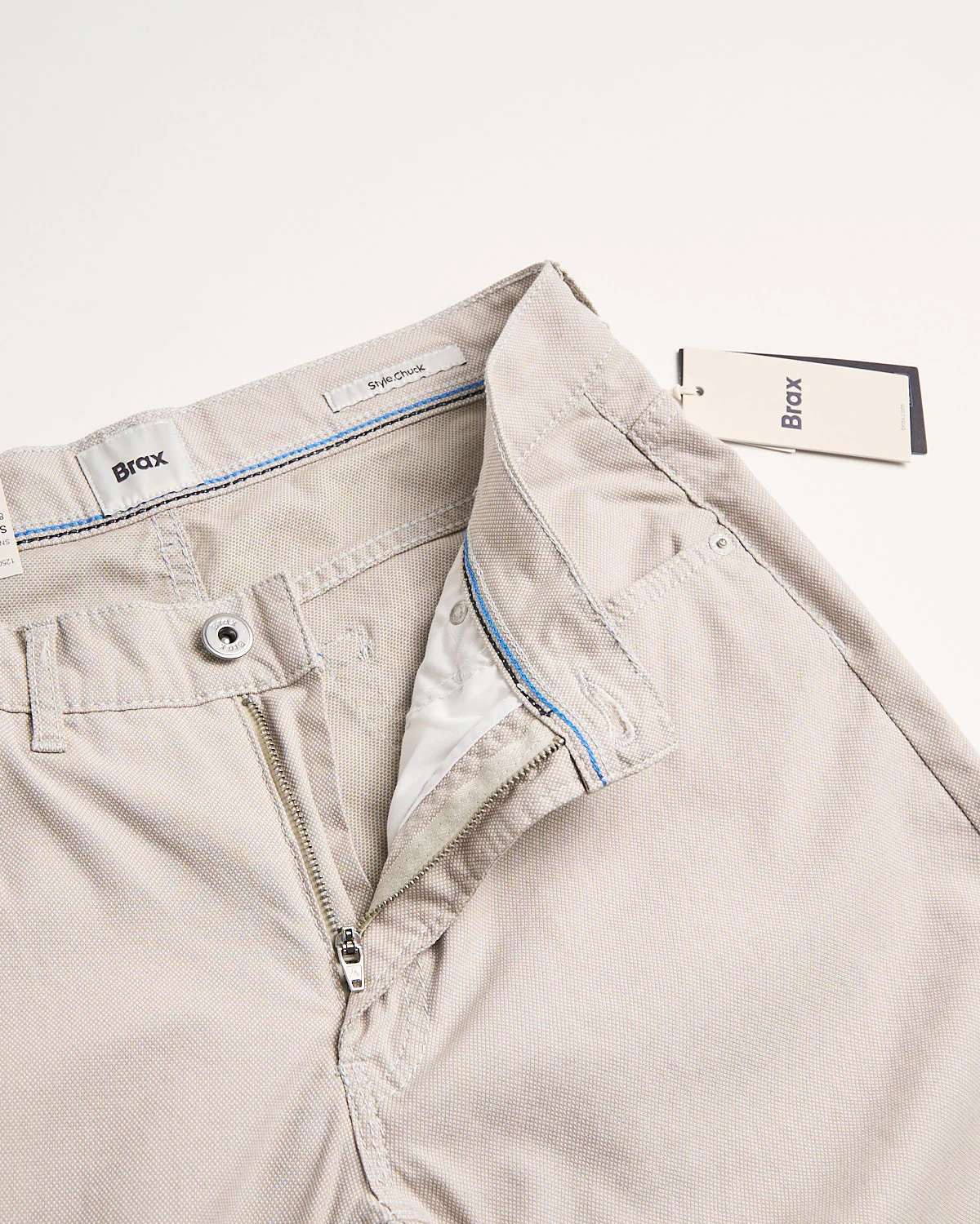 Beige Chuck Triple-Flex Cotton Stretch 5 Pocket Pants - Image 2