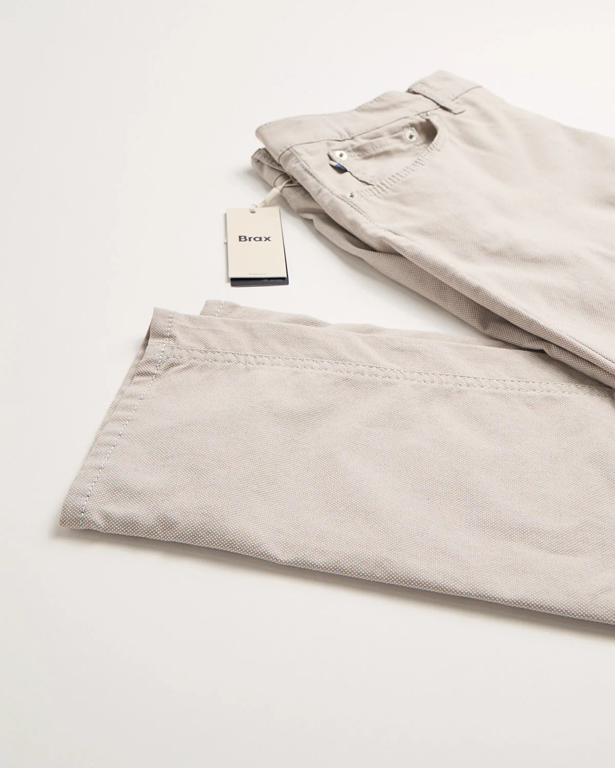 Beige Chuck Triple-Flex Cotton Stretch 5 Pocket Pants - Image 6