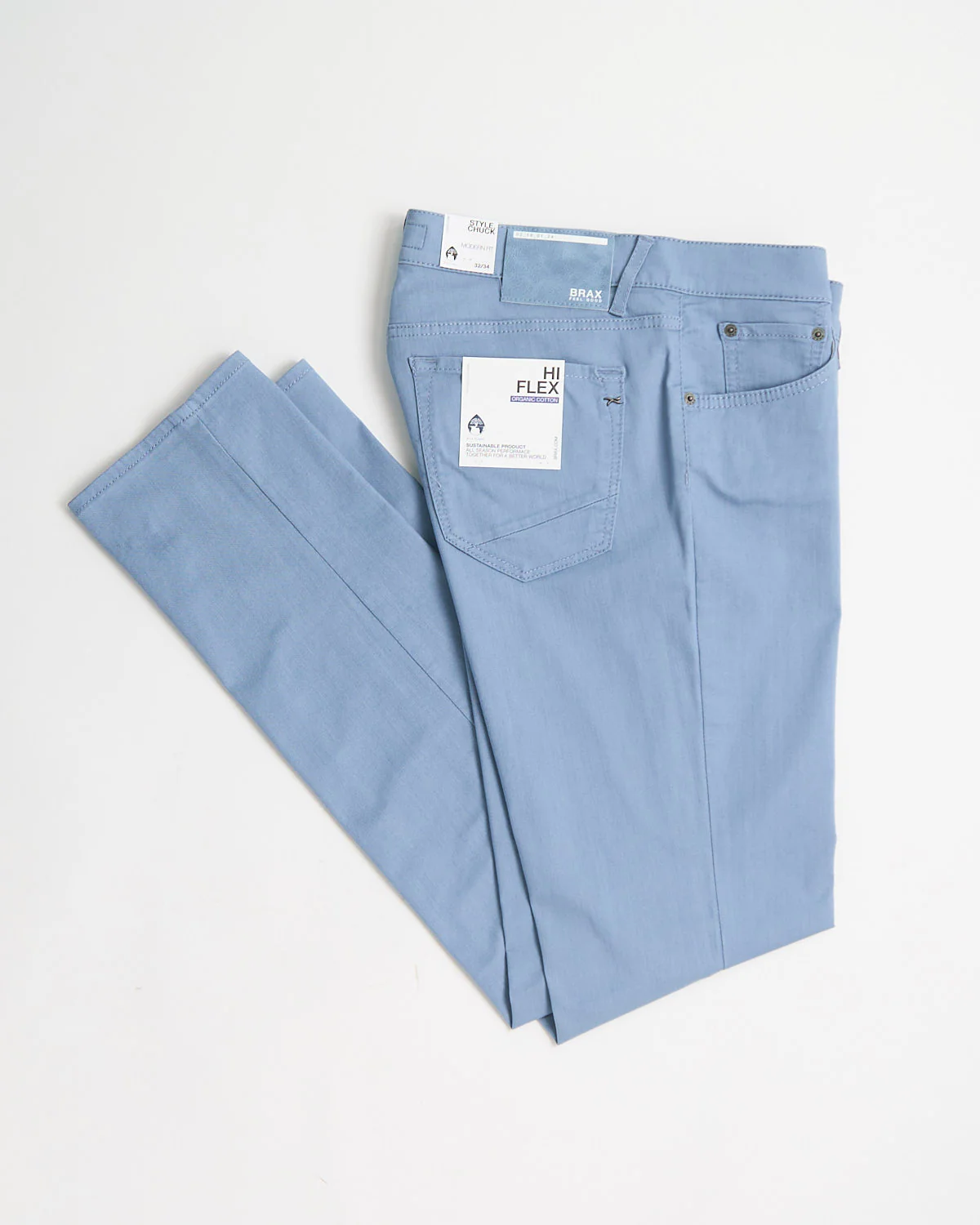 Blue Chuck Hi-Flex Stretch Cotton 5 Pocket Pants