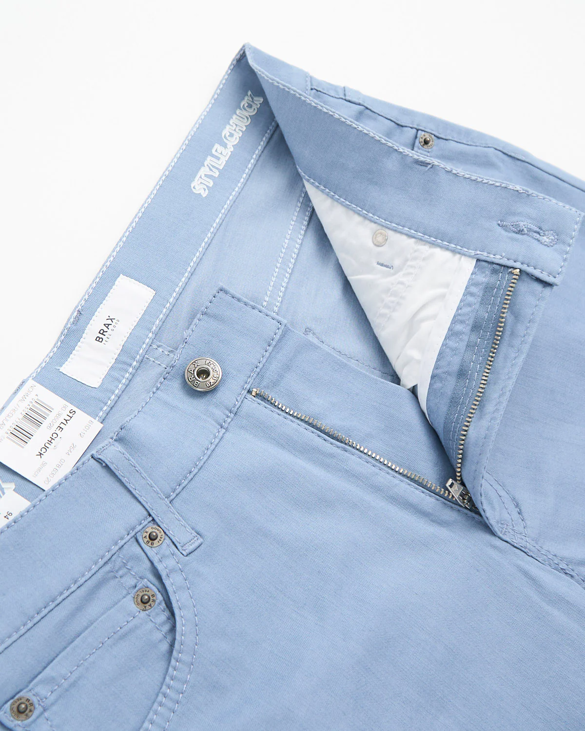 Blue Chuck Hi-Flex Stretch Cotton 5 Pocket Pants - Image 4