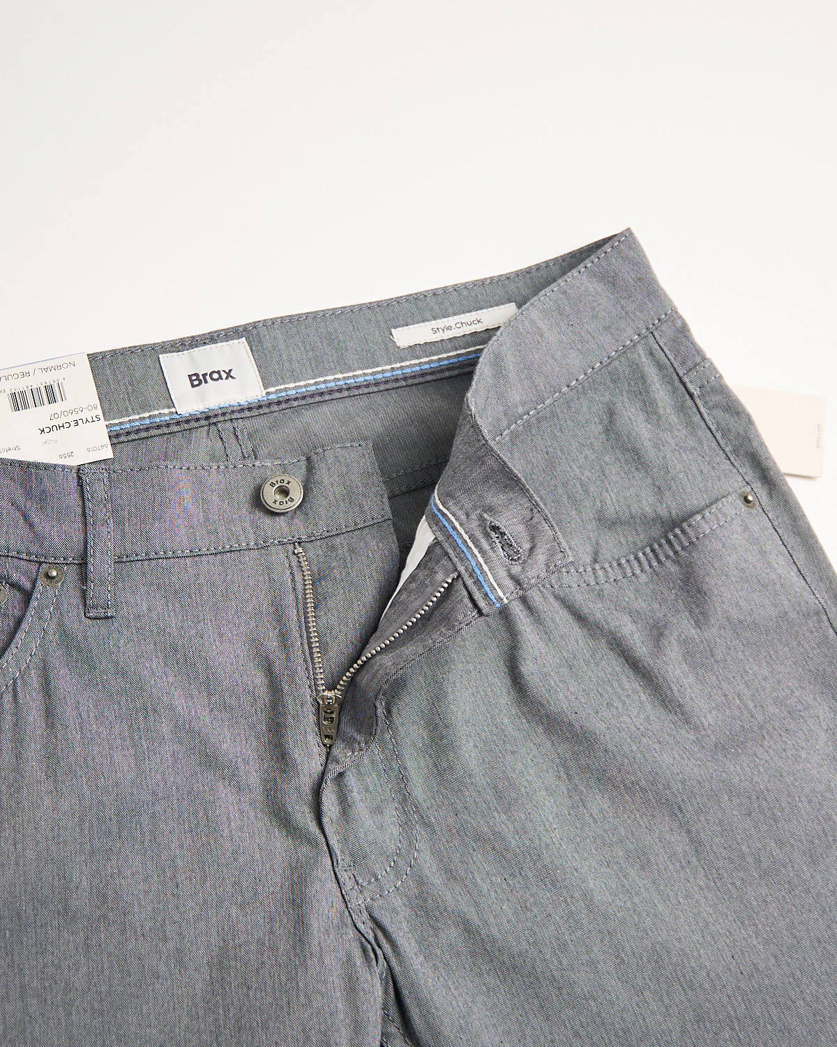 Grey Chuck Dressy 5 Pocket Pants - Image 3