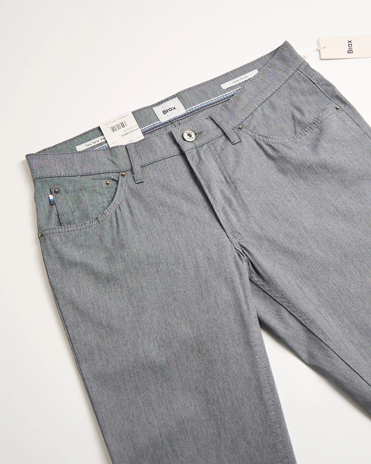 Grey Chuck Dressy 5 Pocket Pants - Image 4