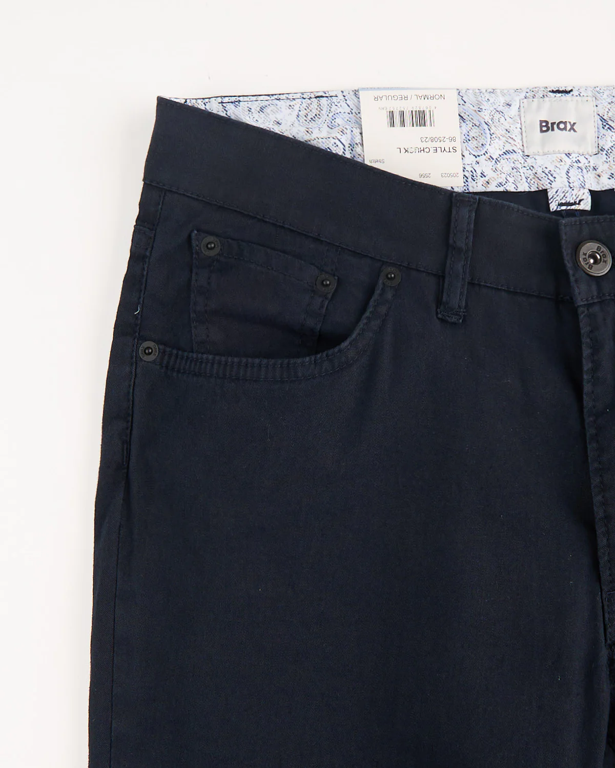 Navy Chuck Linen Flex 5 Pocket Pants - Image 3