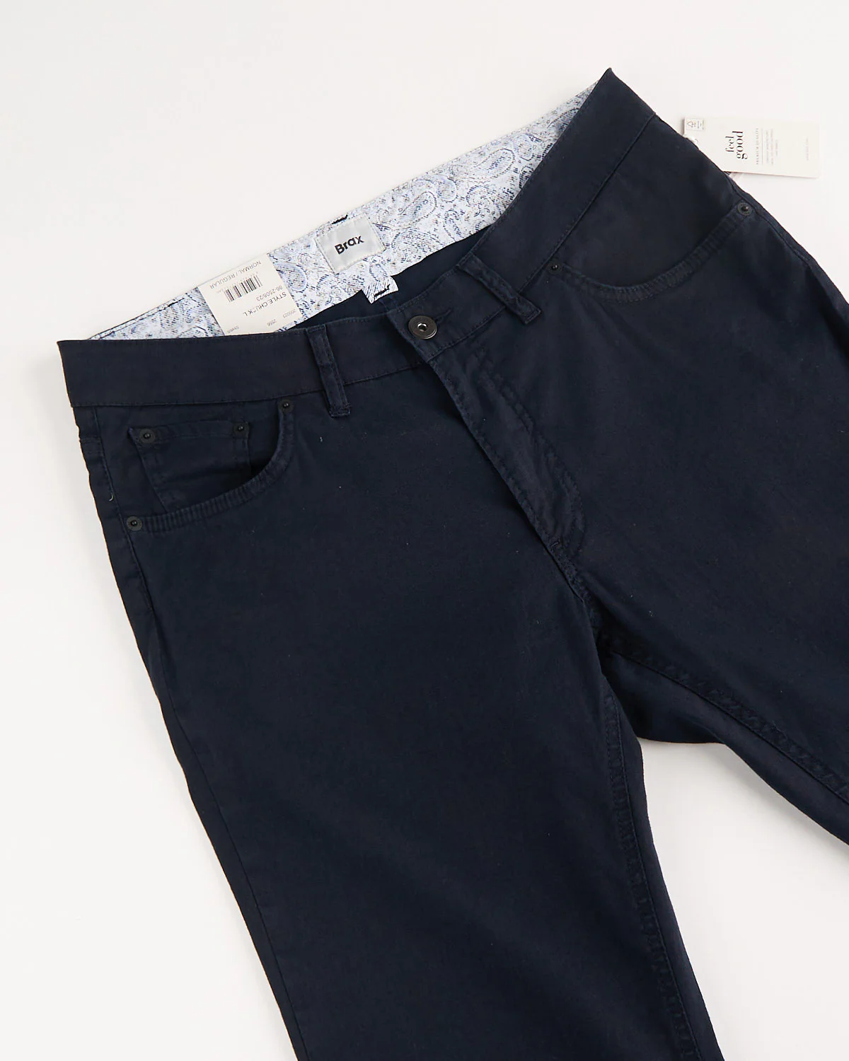 Navy Chuck Linen Flex 5 Pocket Pants - Image 4