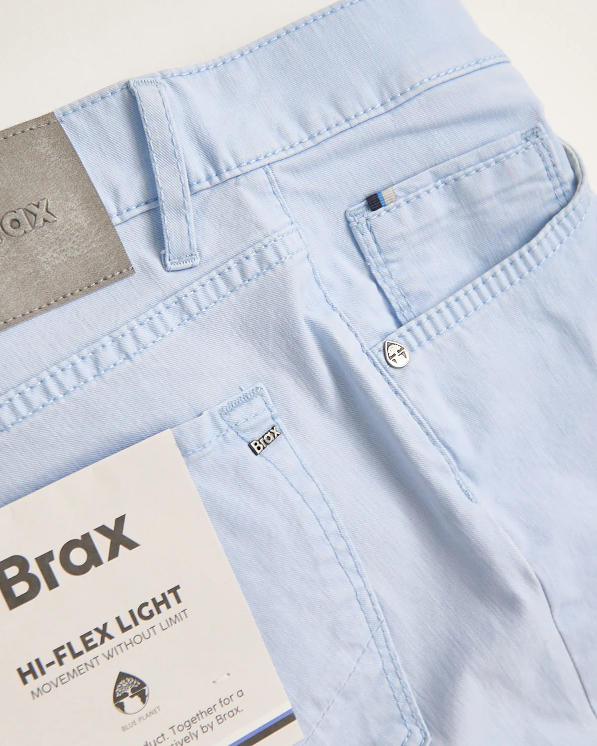 Sky Blue Chuck Hi-Flex Light 5 Pocket Pants - Image 3