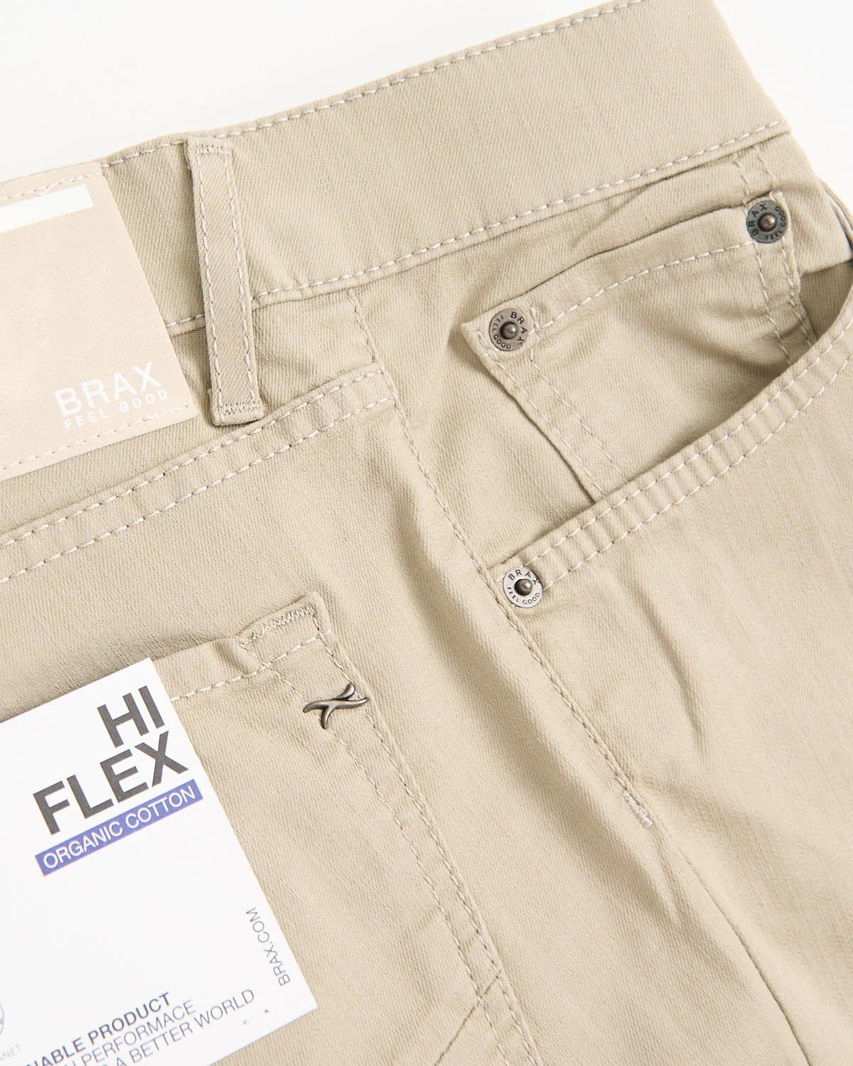 Wheat Chuck Hi-Flex Stretch Cotton 5 Pocket Pants - Image 3