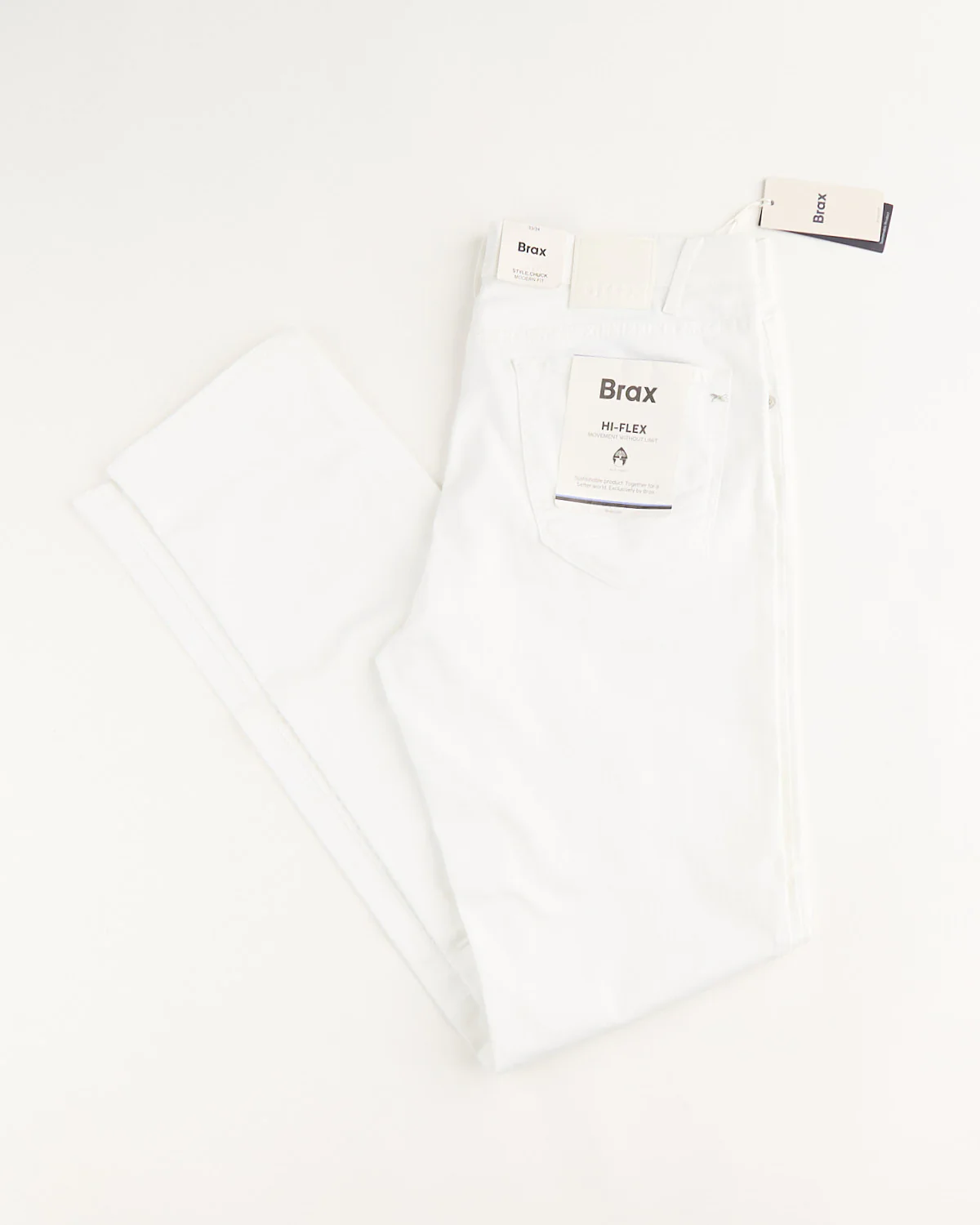 White Chuck Hi-Flex Stretch Cotton 5 Pocket Pants