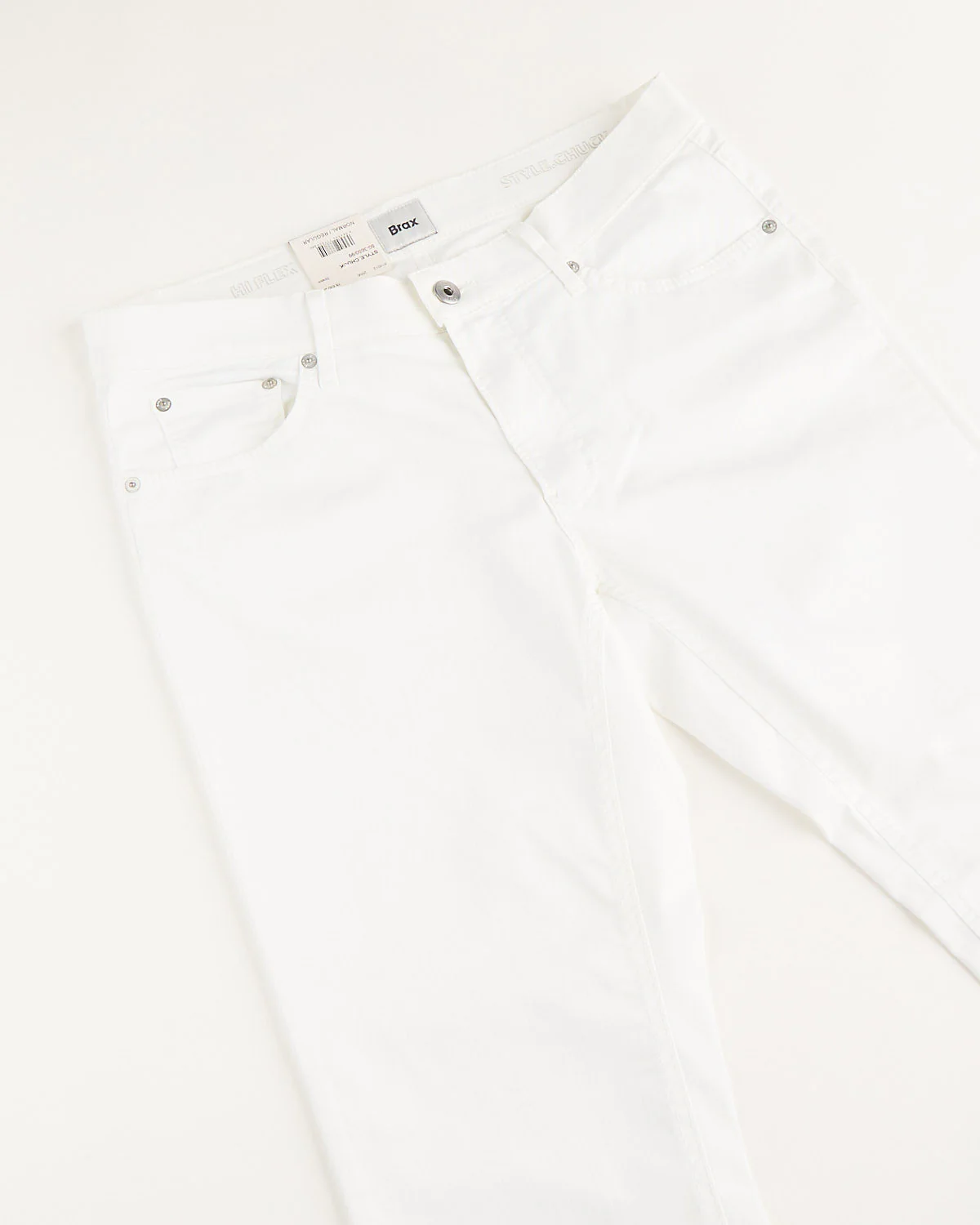 White Chuck Hi-Flex Stretch Cotton 5 Pocket Pants - Image 6