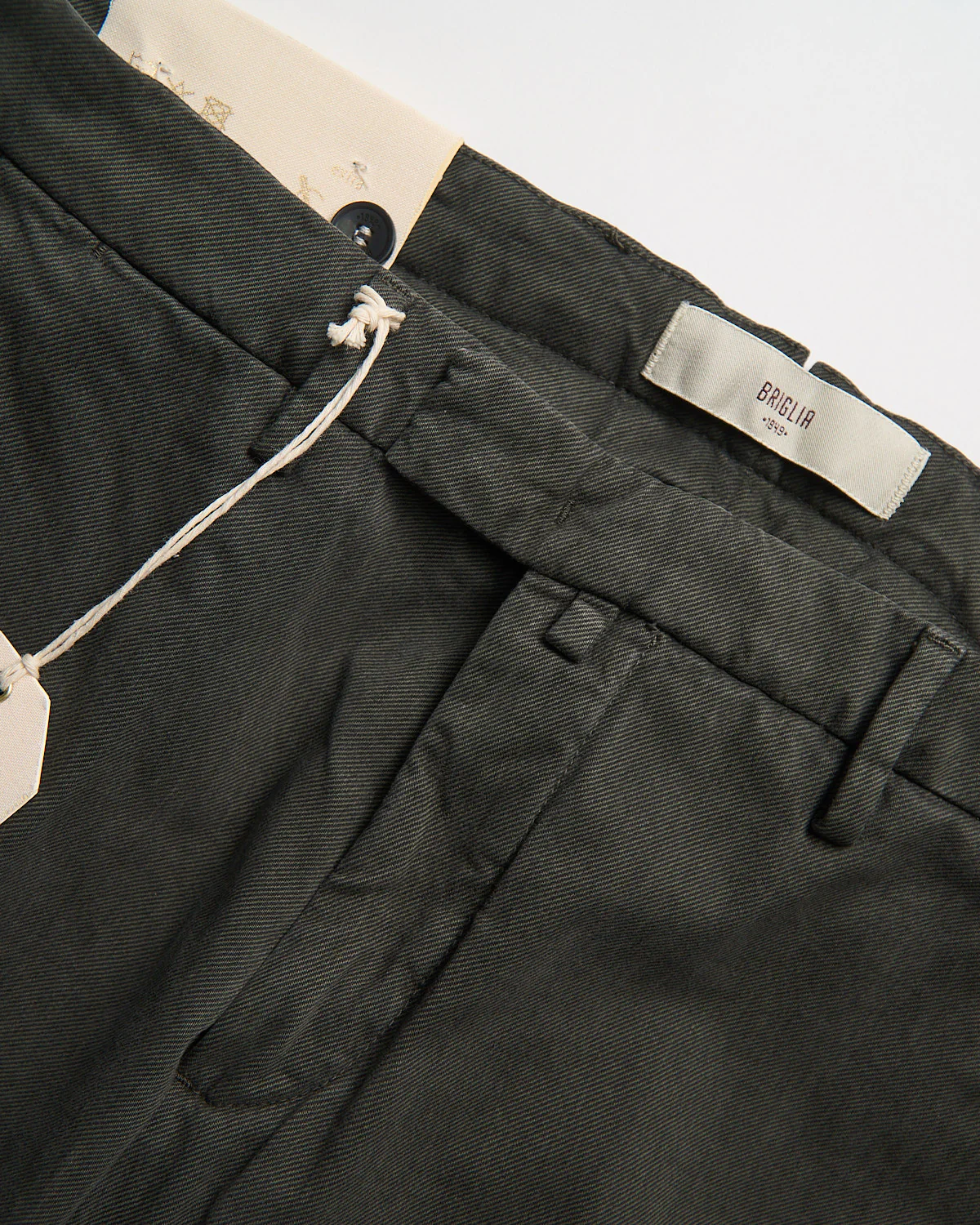 Slim Fit Stretch Cotton Twill 'Every Day' Smart Casual Pants - Image 2