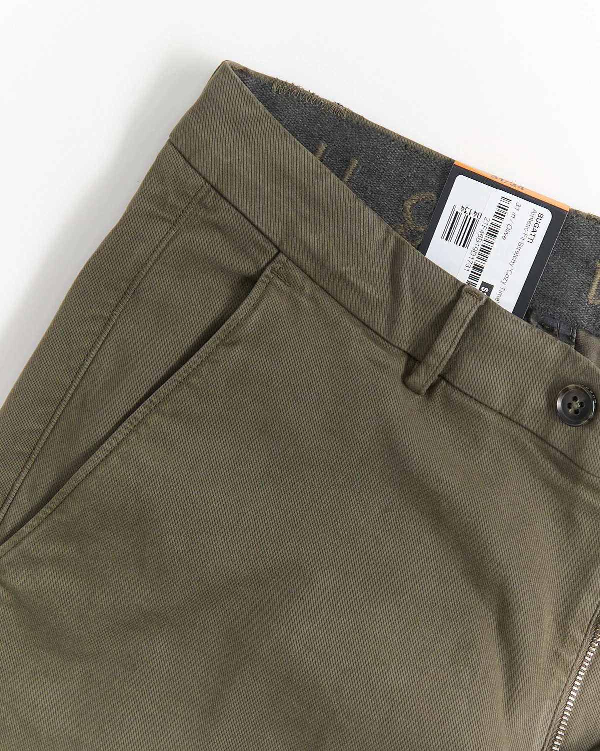 Athletic Fit Stretchy 'Cozy Time' Dressy Cotton Chinos - Image 2