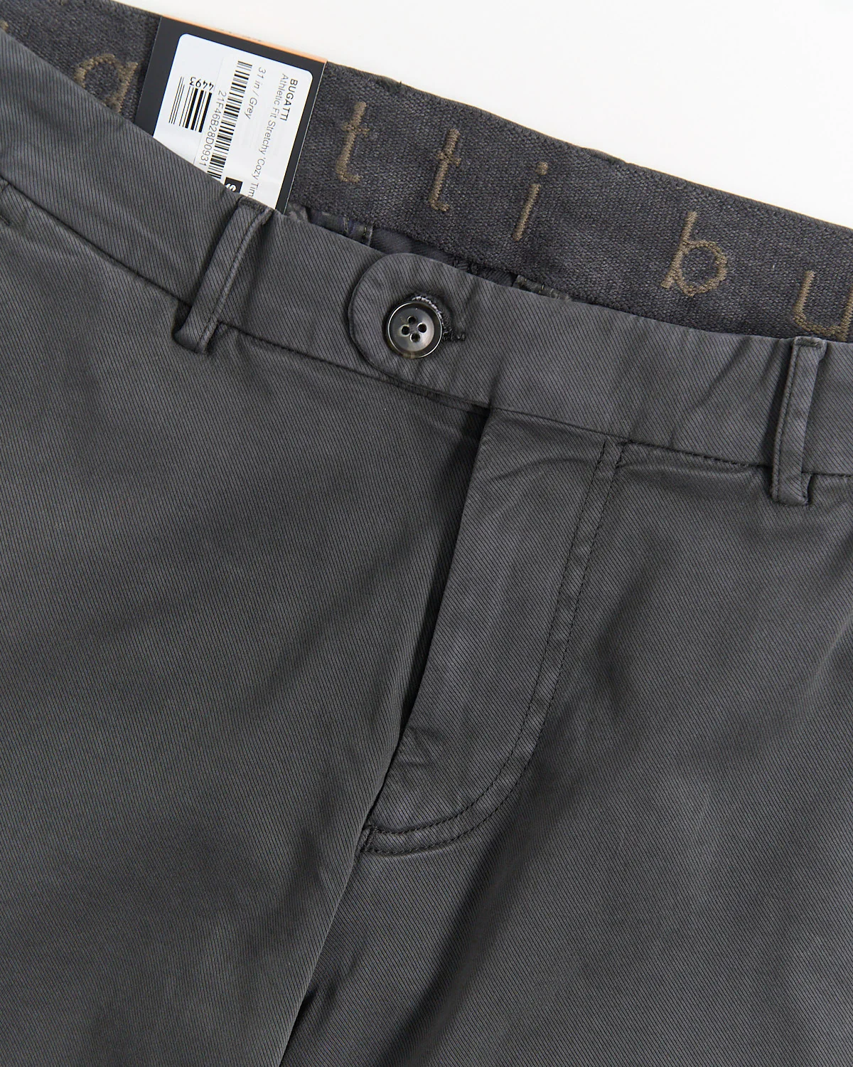 Athletic Fit Stretchy 'Cozy Time' Dressy Cotton Chinos - Image 5