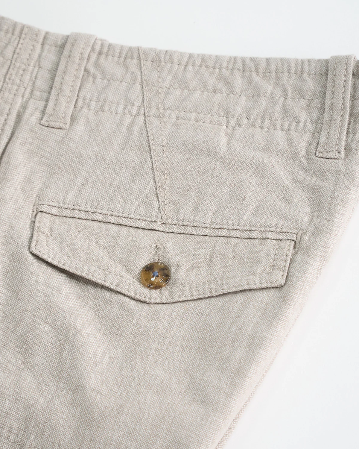 Casual Linen Cargo Shorts - Image 3