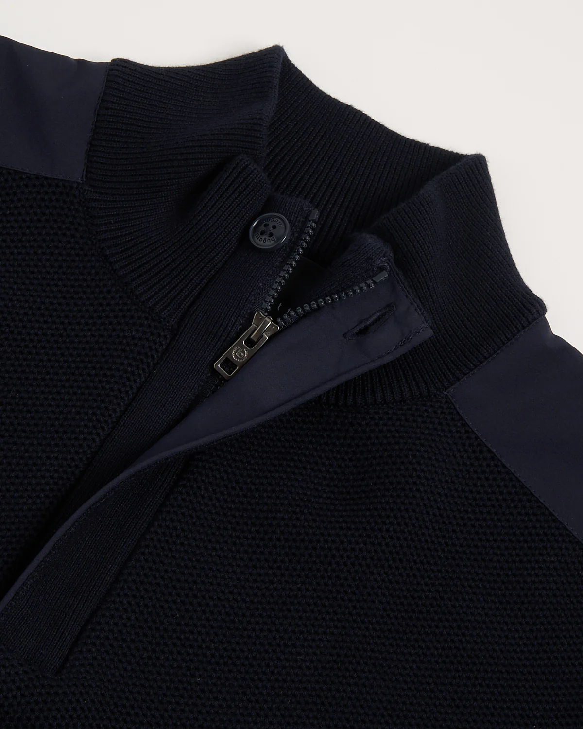 Honeycomb Jersey Quarter-Zip Sweater - Image 4