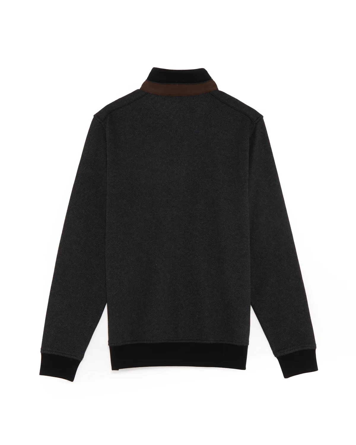 Jacquard Jersey Sporty Quarter Zip Sweater - Image 3