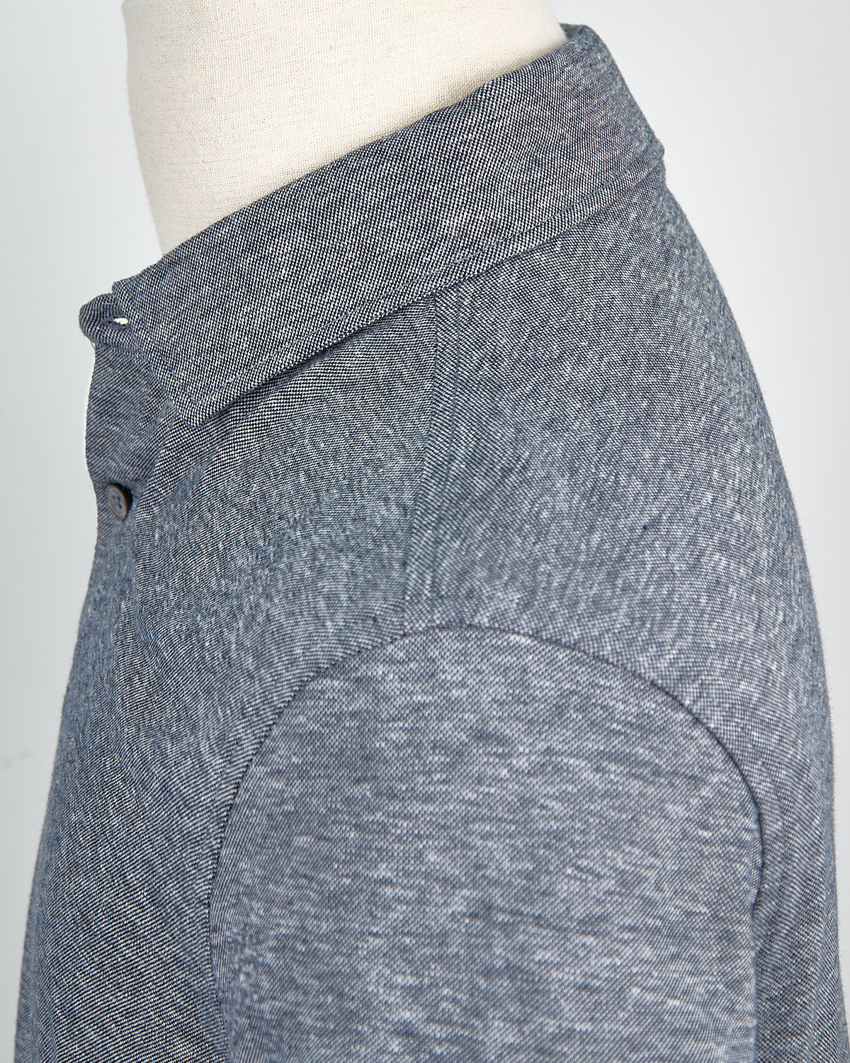 Piped Cotton & Linen Piqué Polo - Image 7