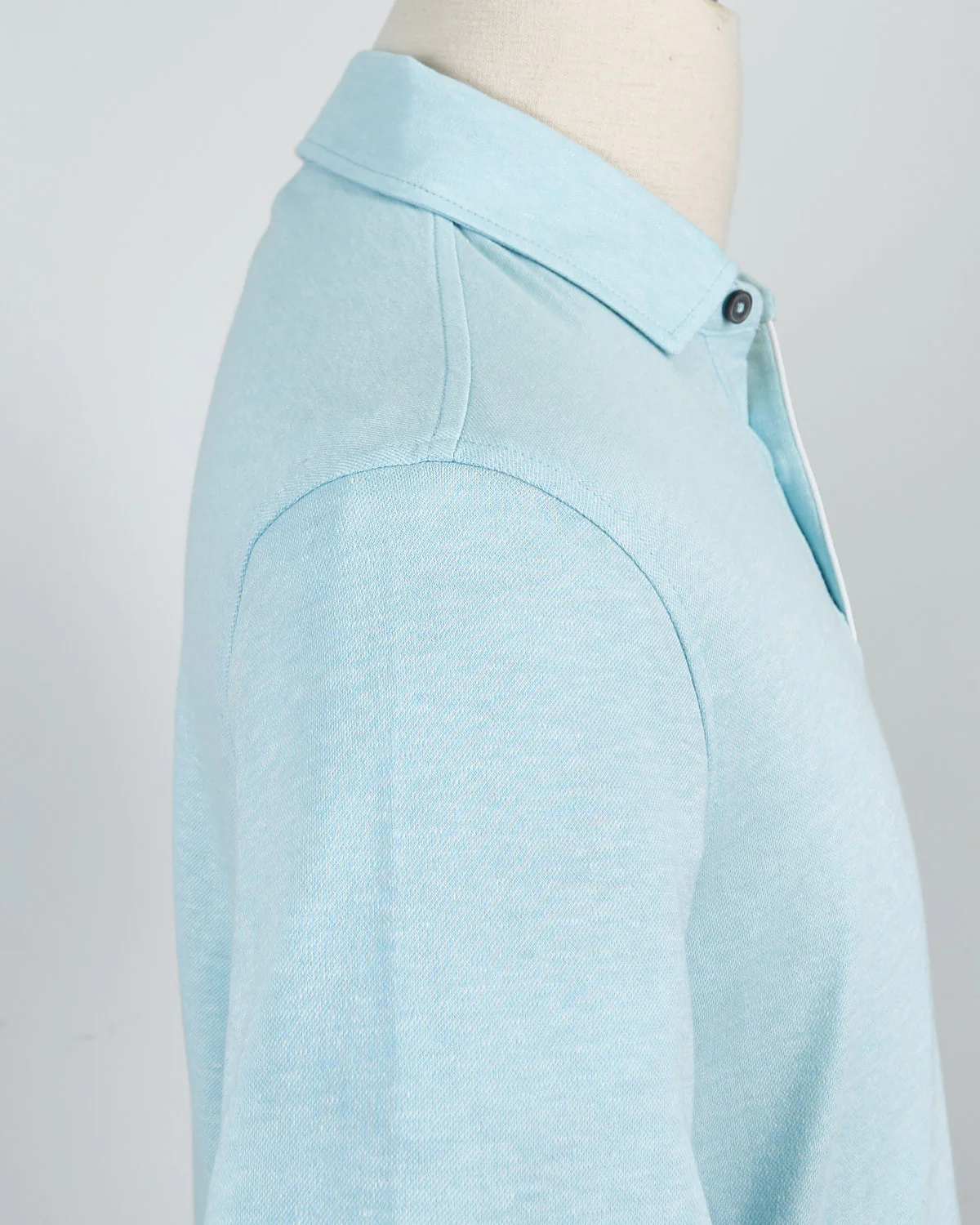 Piped Cotton & Linen Piqué Polo - Image 4