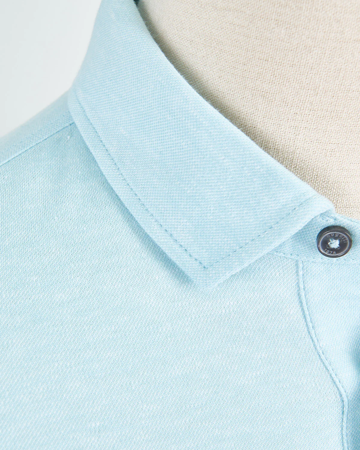 Piped Cotton & Linen Piqué Polo - Image 5