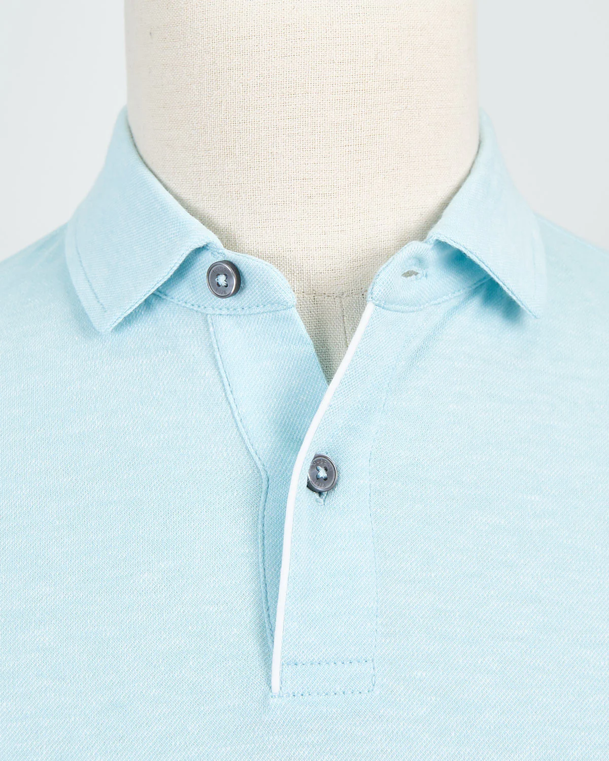 Piped Cotton & Linen Piqué Polo - Image 6