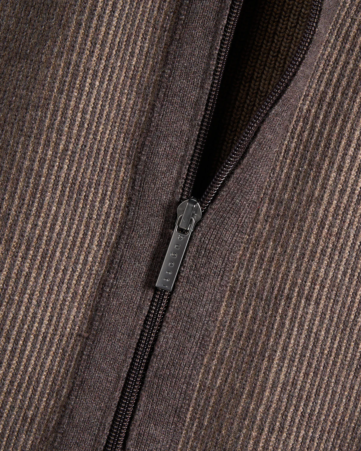 Ribbed 2 Tone Full Zip Sweater - Image 5