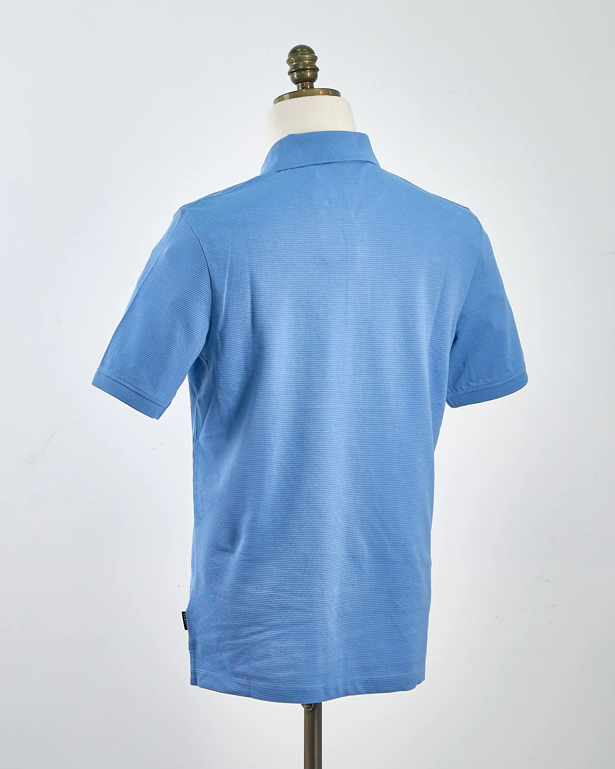 Ribbed Washed Cotton Polo - Image 2