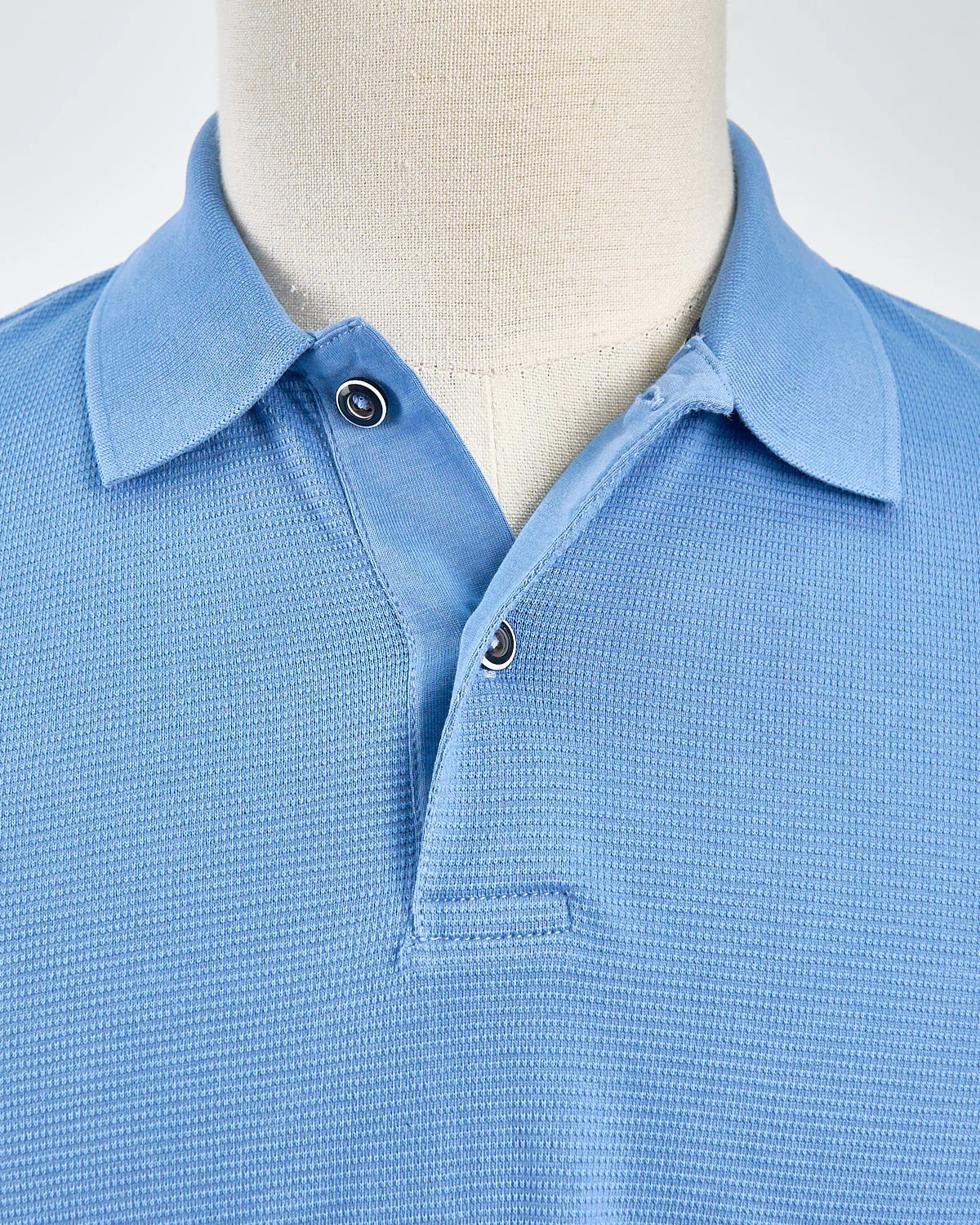 Ribbed Washed Cotton Polo - Image 4