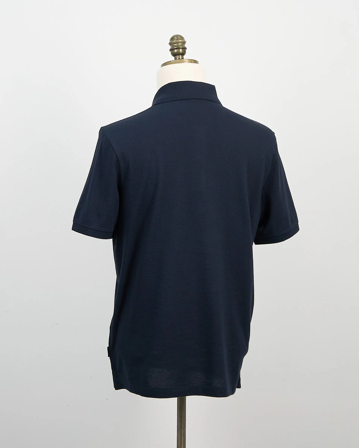 Ribbed Washed Cotton Polo - Image 2