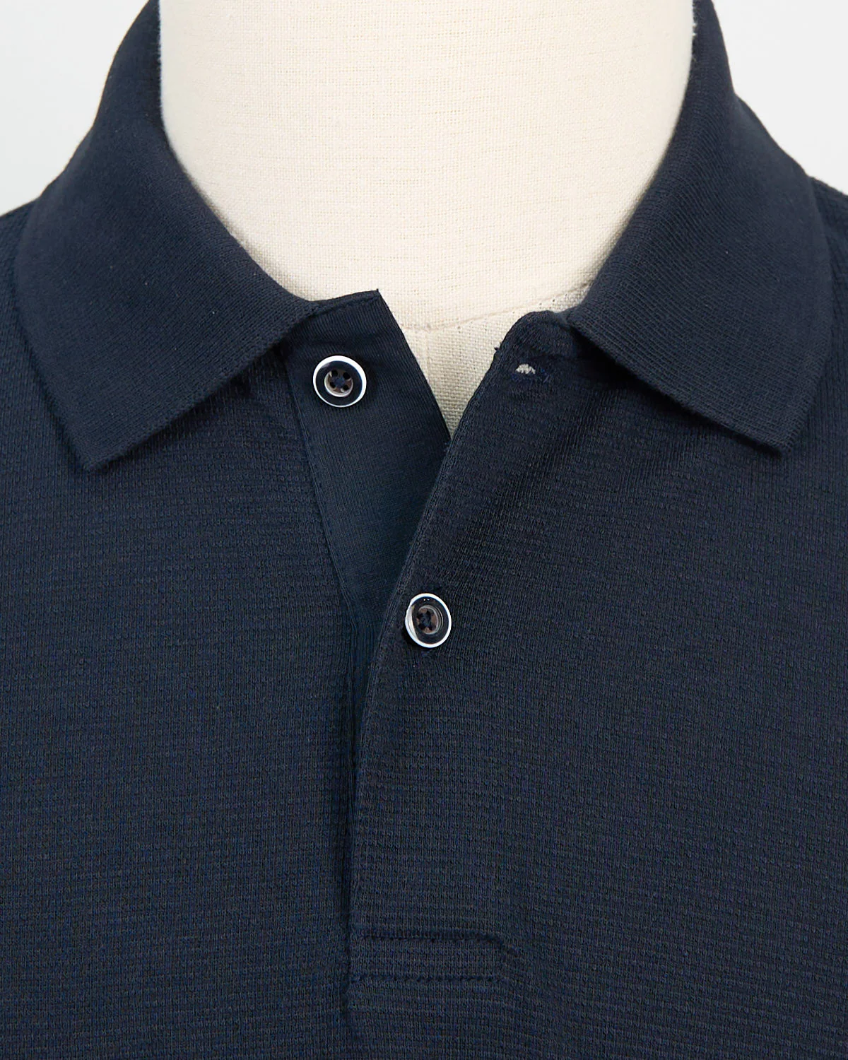 Ribbed Washed Cotton Polo - Image 3