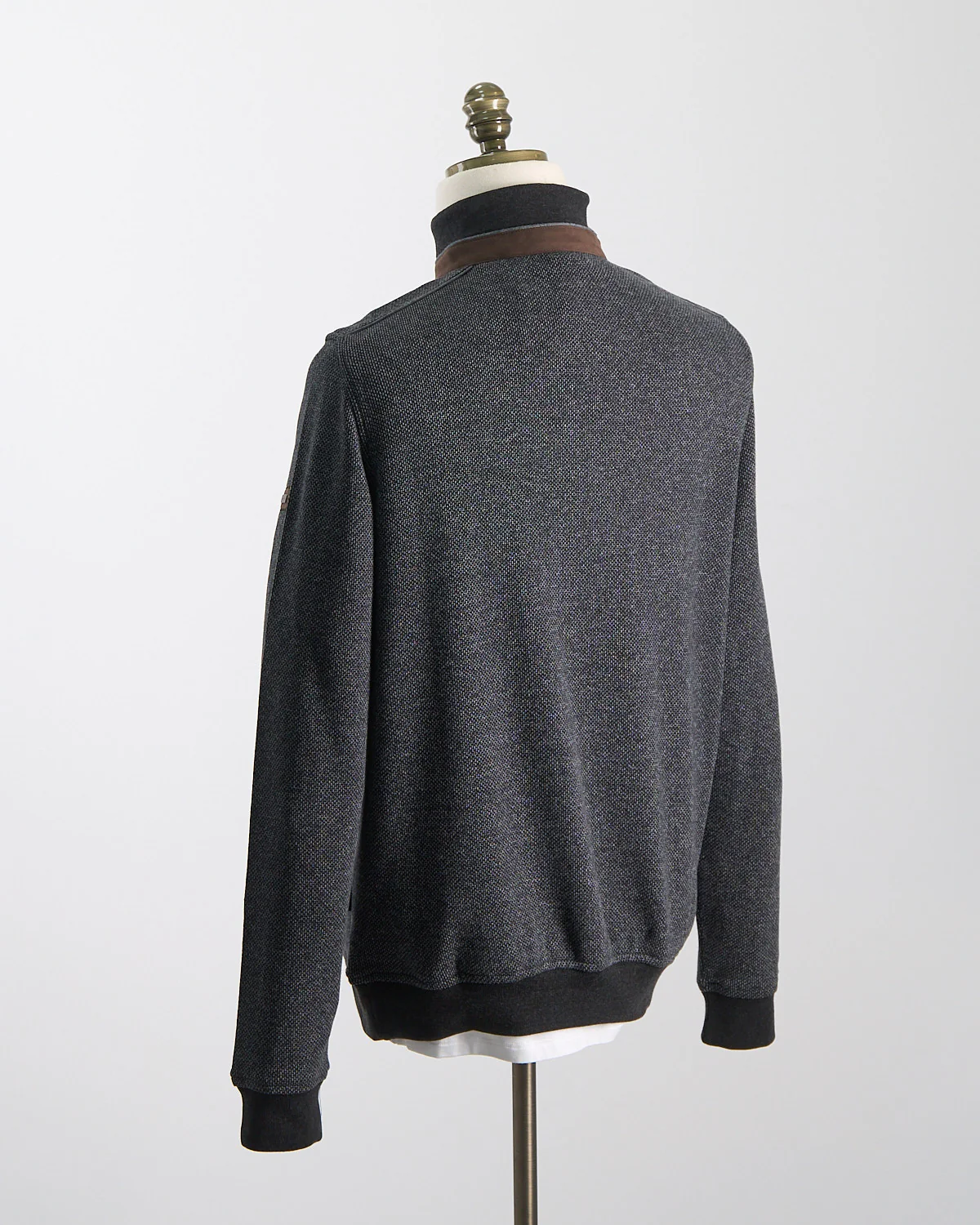 Smart Casual Easy Care Quarter Zip Sweater - Image 6