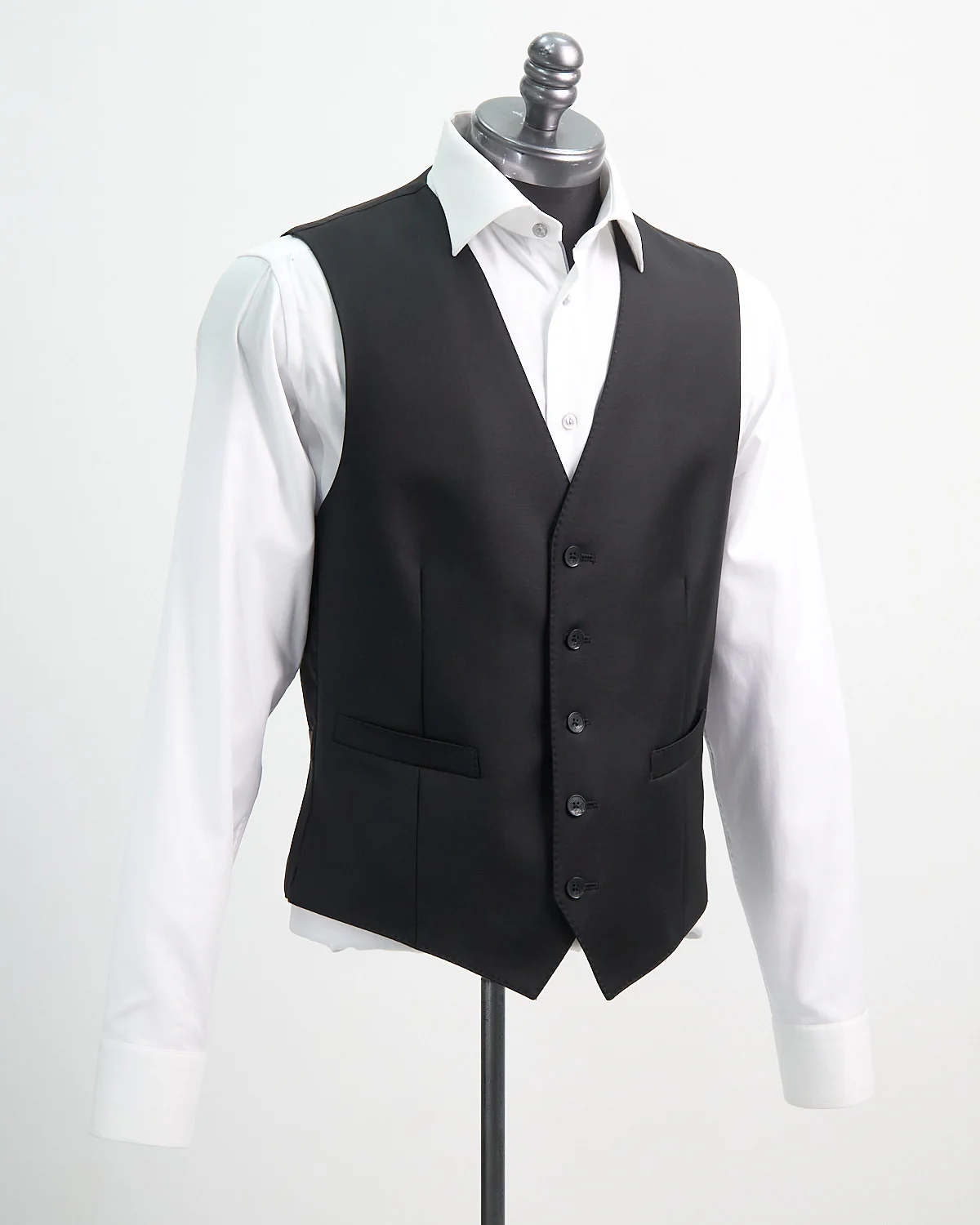 'George' Black Vest