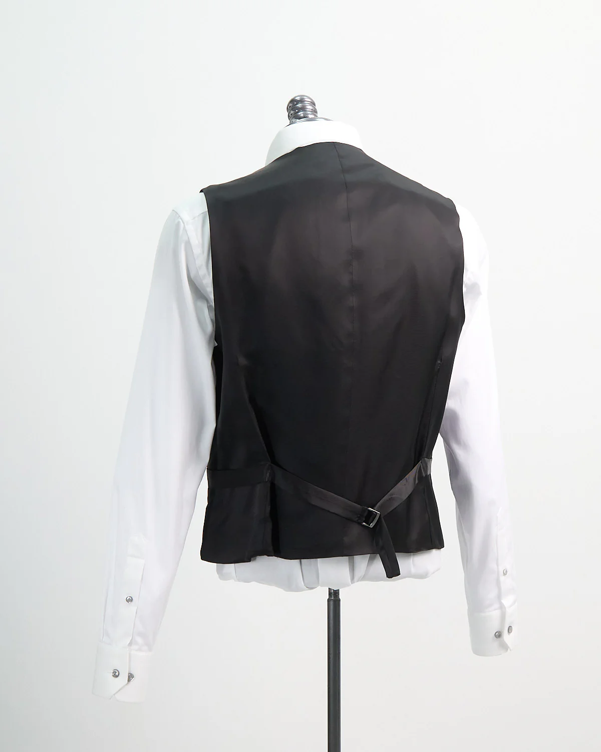 'George' Black Vest - Image 8