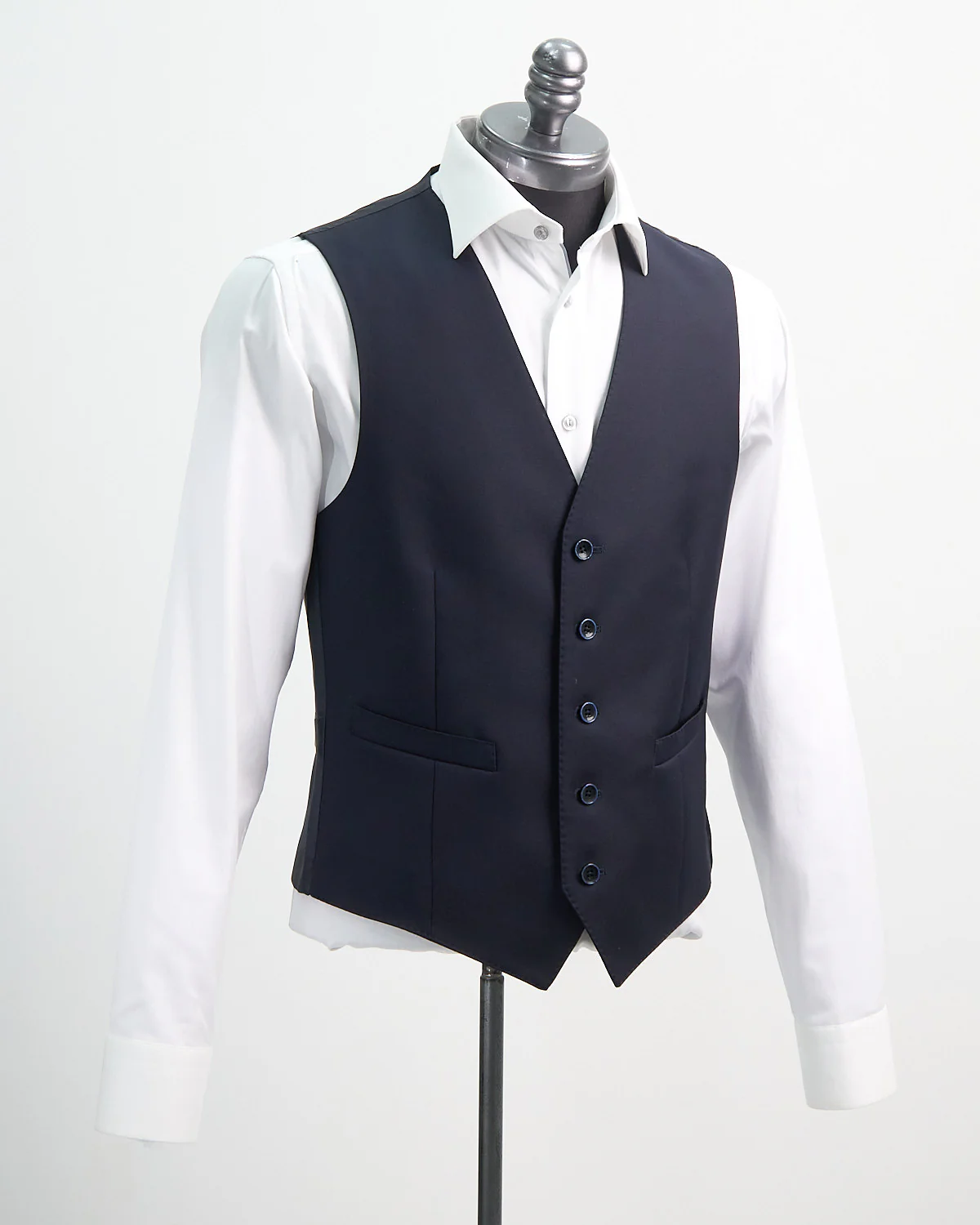 'George' Navy Vest