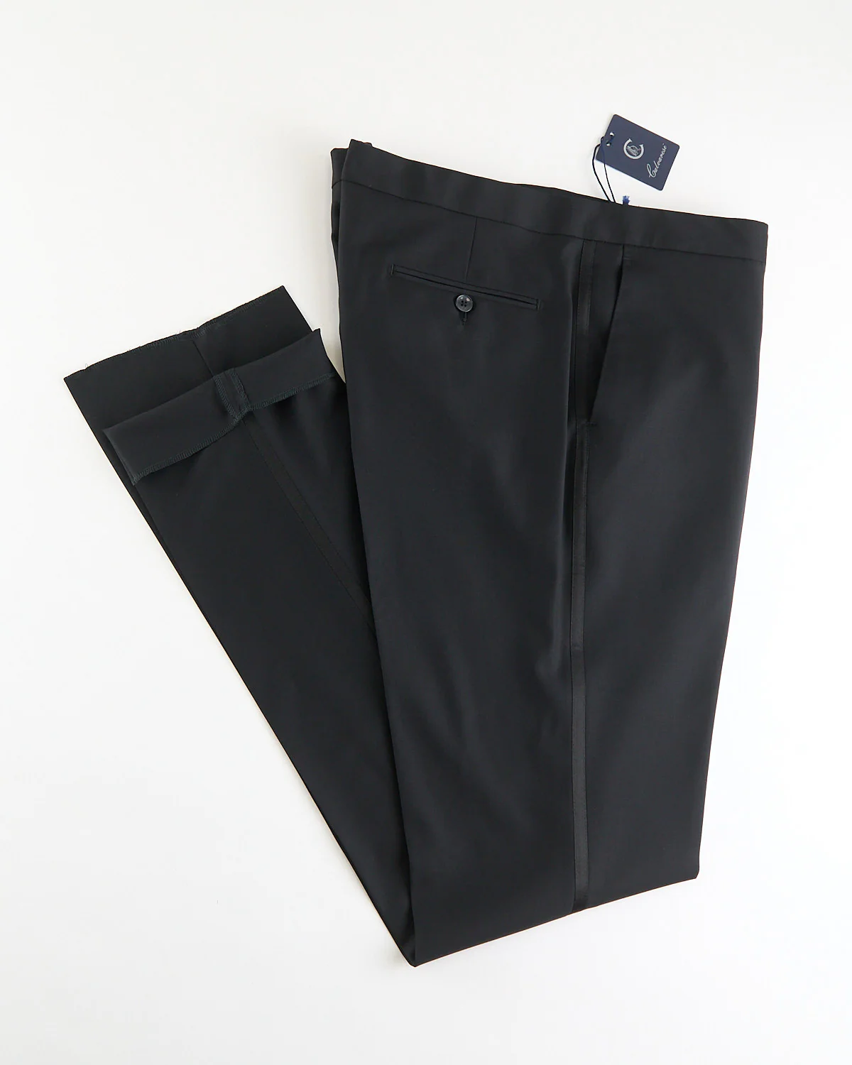 'Patrick' Black Tuxedo Pants