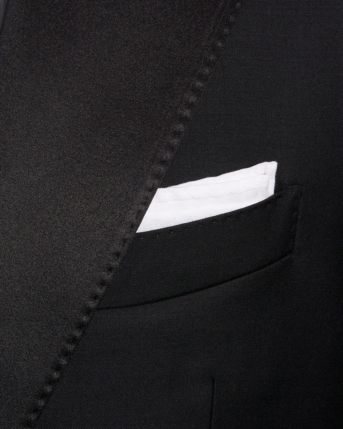 'Taylor' Black Peak Lapel Tuxedo Jacket - Image 6