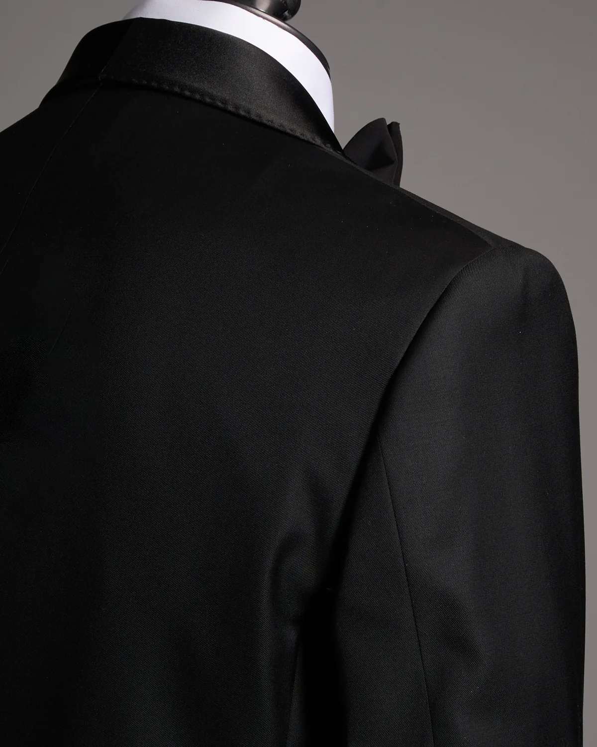 'Troy' Black Shawl Collar Tuxedo Jacket - Image 4
