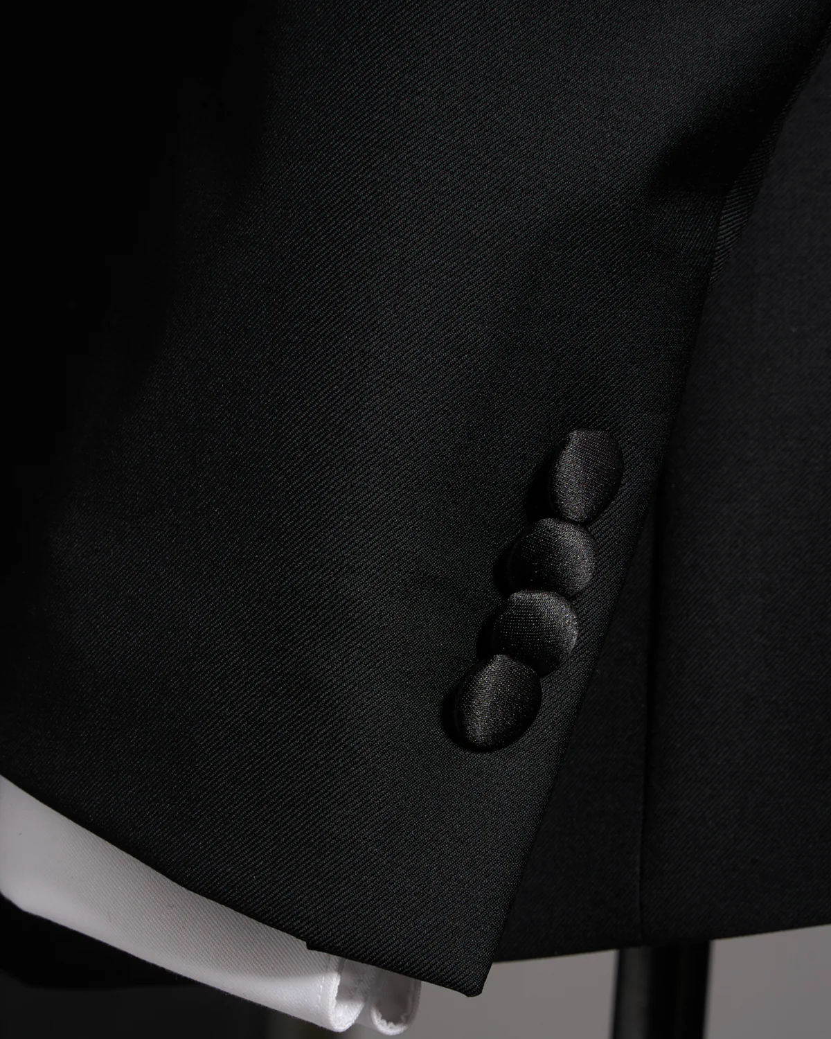 'Troy' Black Shawl Collar Tuxedo Jacket - Image 7