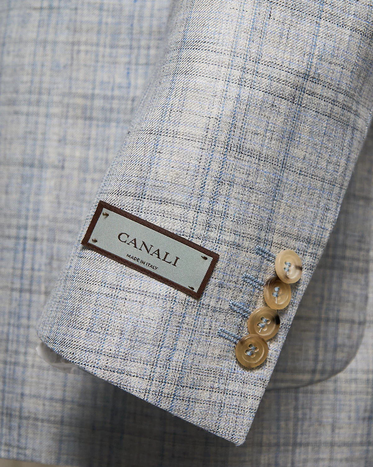 Summertime Light Tonal Check 'Kei' Soft Sport Jacket - Image 4