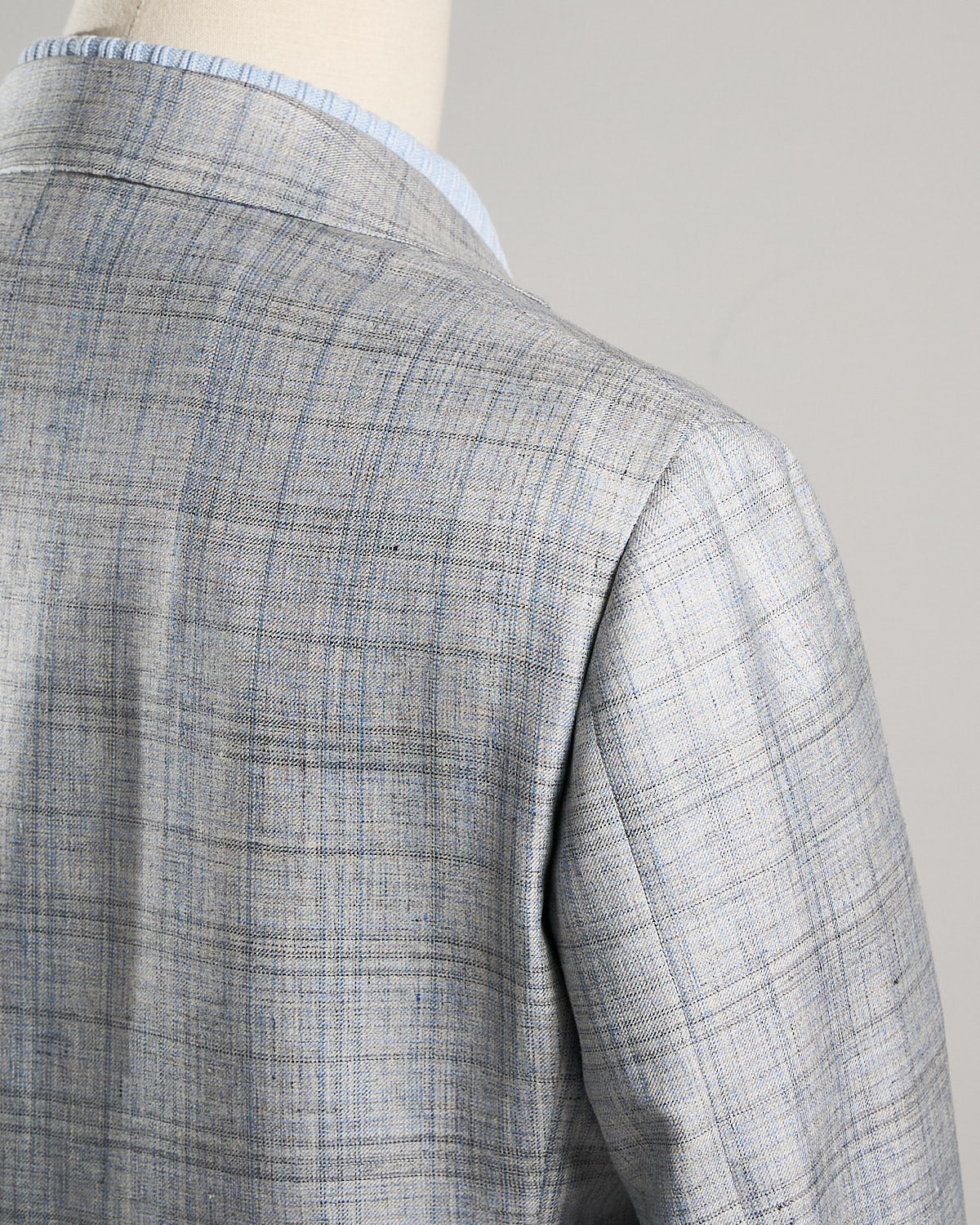 Summertime Light Tonal Check 'Kei' Soft Sport Jacket - Image 5