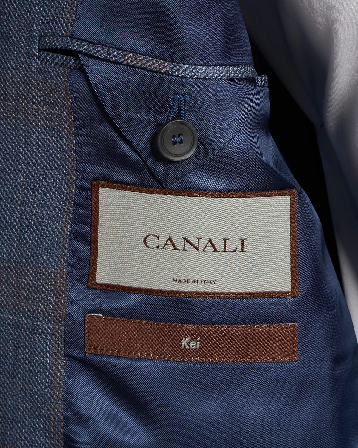 Super 130's Tonal Check 'Kei' Sport Jacket - Image 7