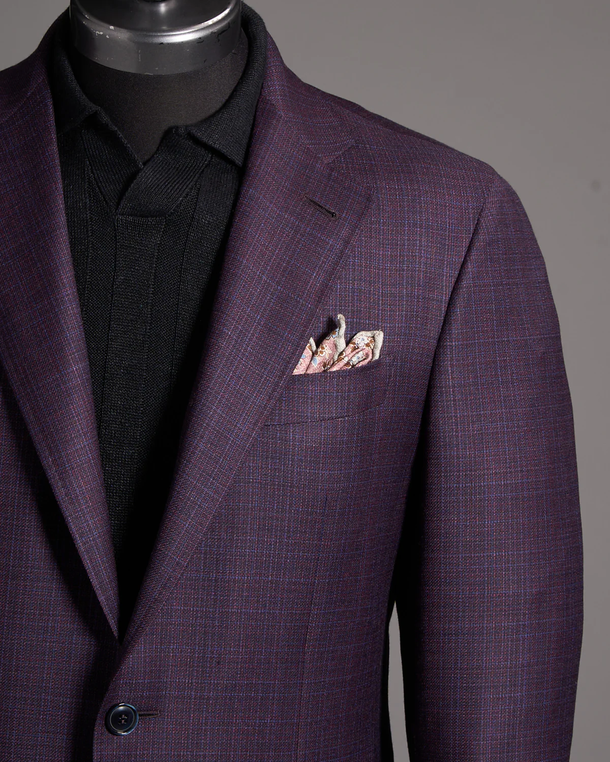 Super 130's Wool Bordeaux 'Kei' Sport Jacket - Image 2