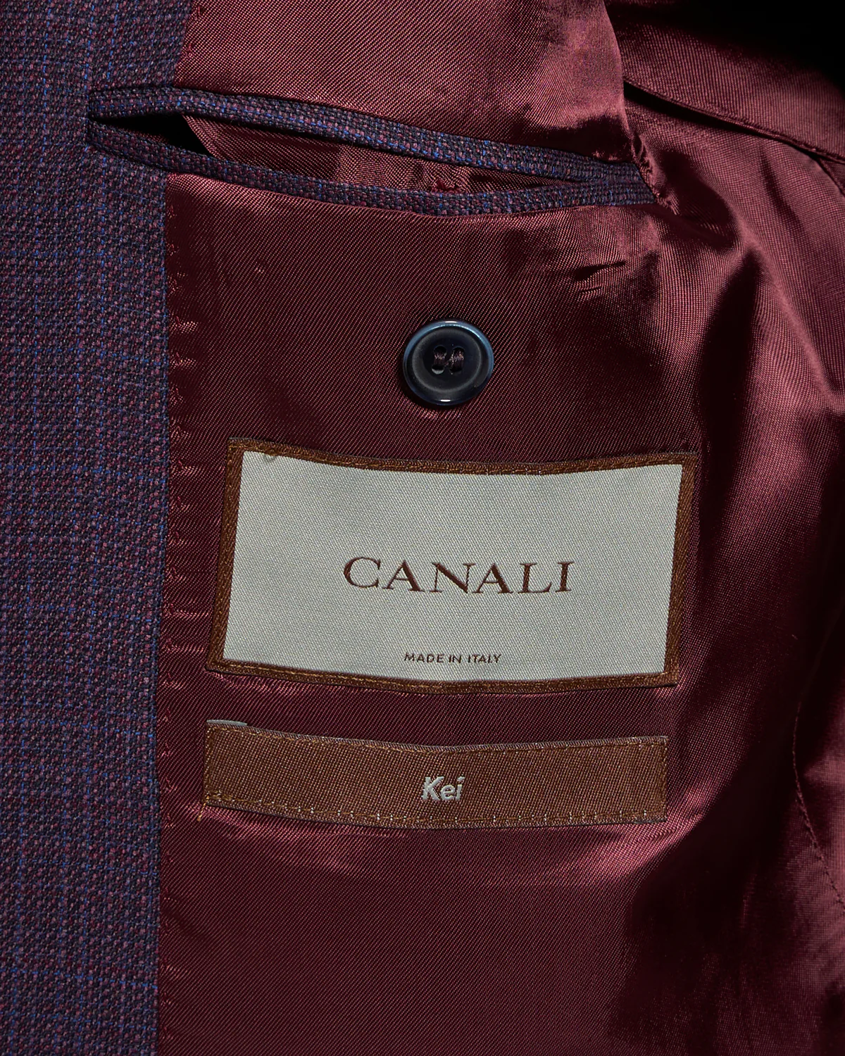 Super 130's Wool Bordeaux 'Kei' Sport Jacket - Image 7
