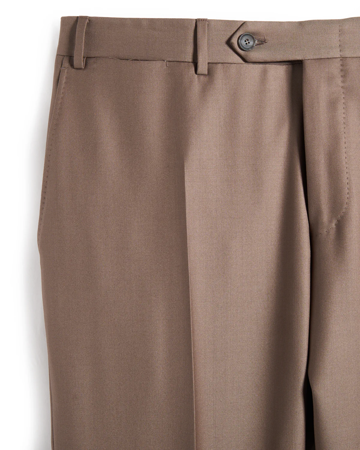 Super 130's Wool Taupe Suit - Image 11