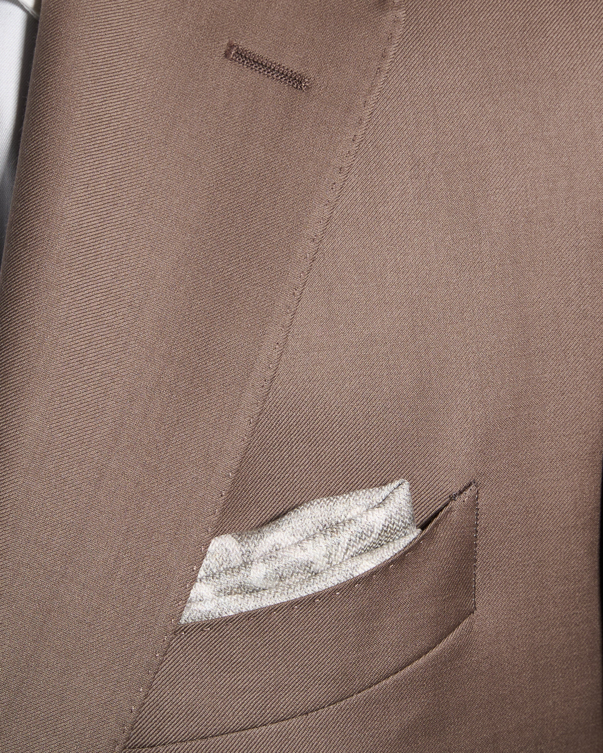 Super 130's Wool Taupe Suit - Image 6