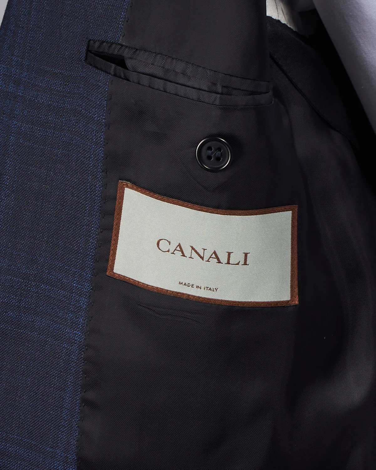 Tonal Navy Glencheck Wool Suit - Image 5