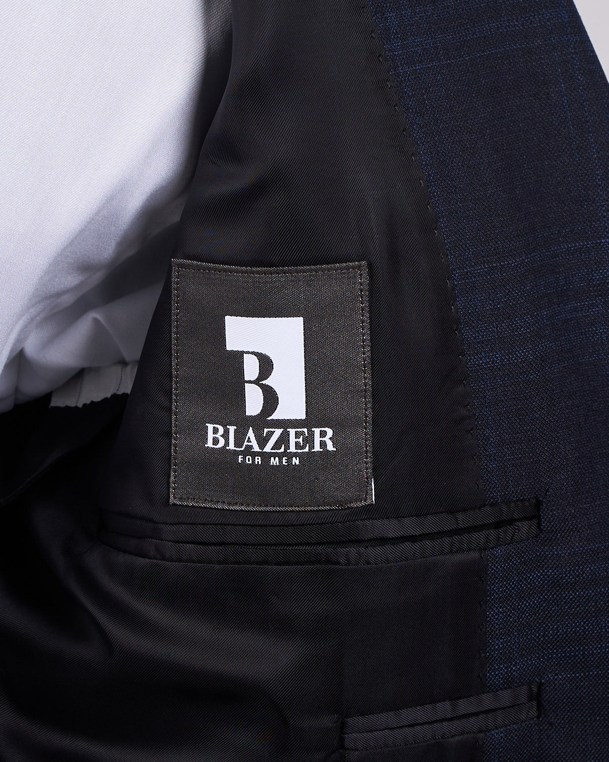 Tonal Navy Glencheck Wool Suit - Image 6