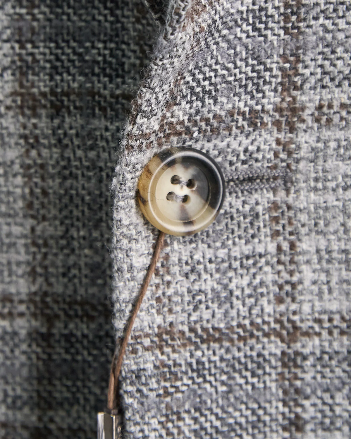 Winter White Check Soft Construced 'Kei' Jacket - Image 4
