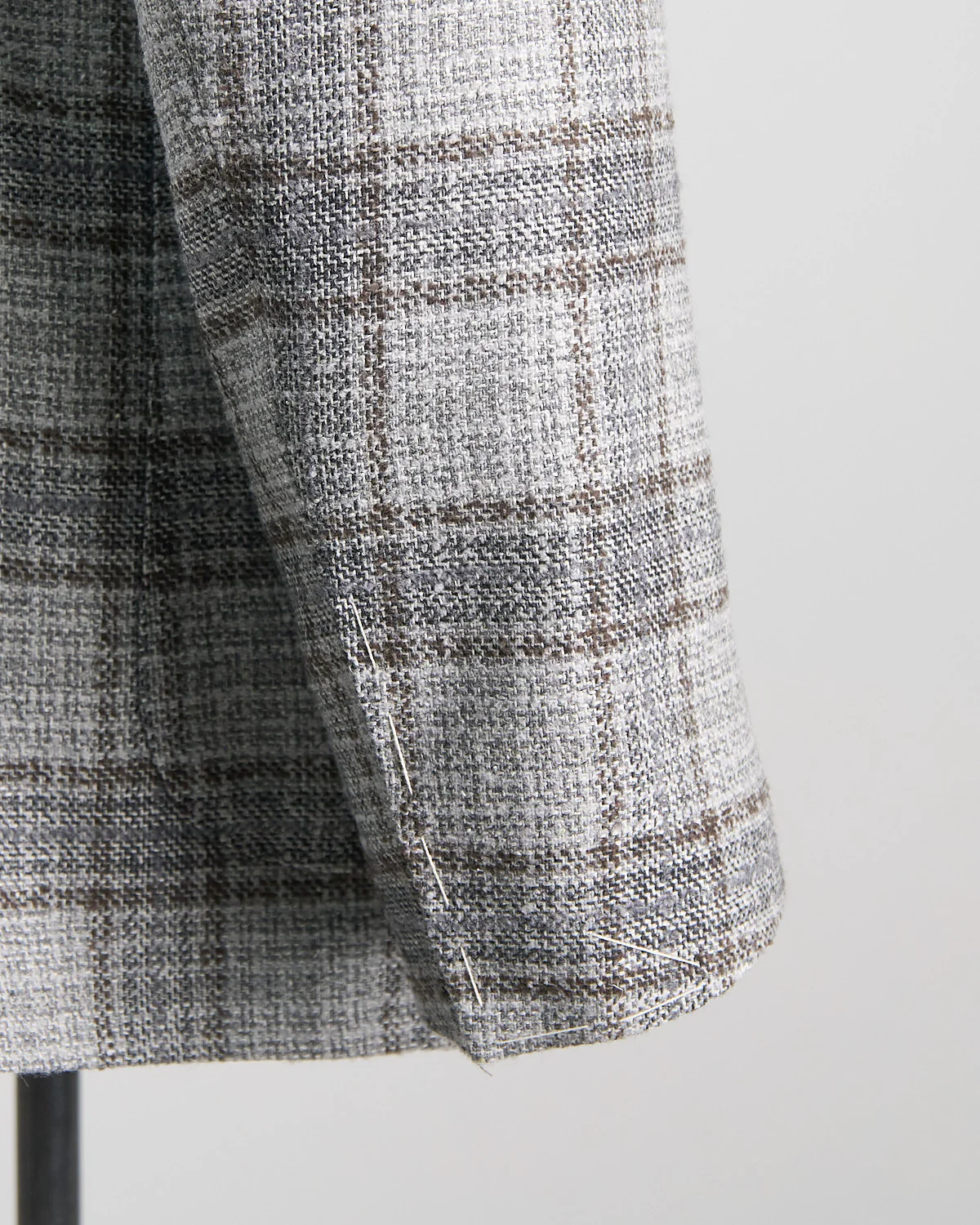 Winter White Check Soft Construced 'Kei' Jacket - Image 5