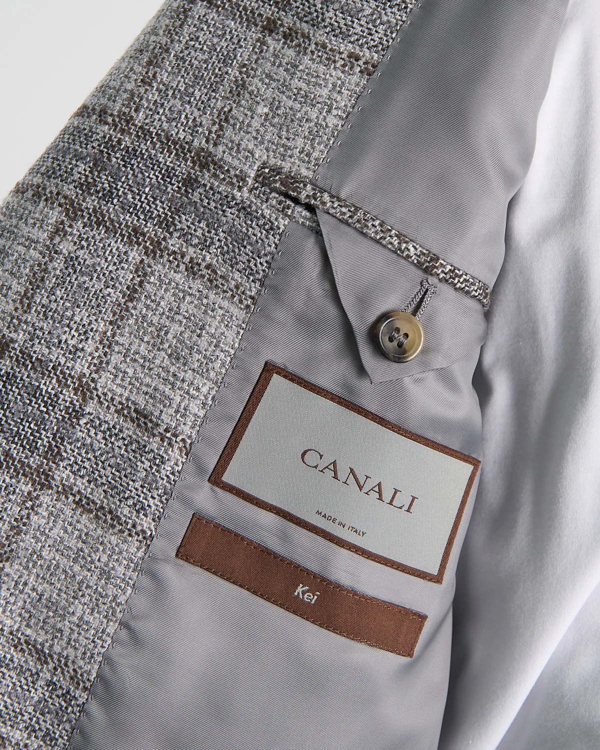 Winter White Check Soft Construced 'Kei' Jacket - Image 8