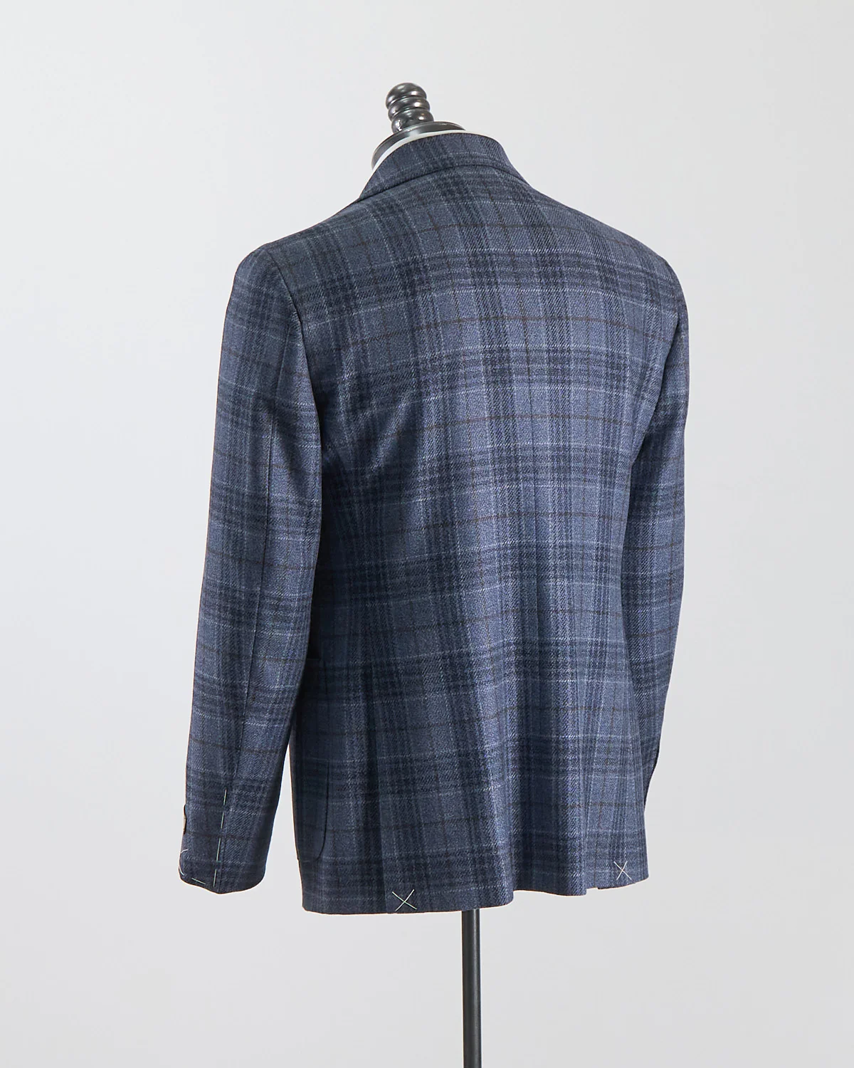 Wool & Silk Elegant Plaid Soft Constructed 'Kei' Jacket - Image 10
