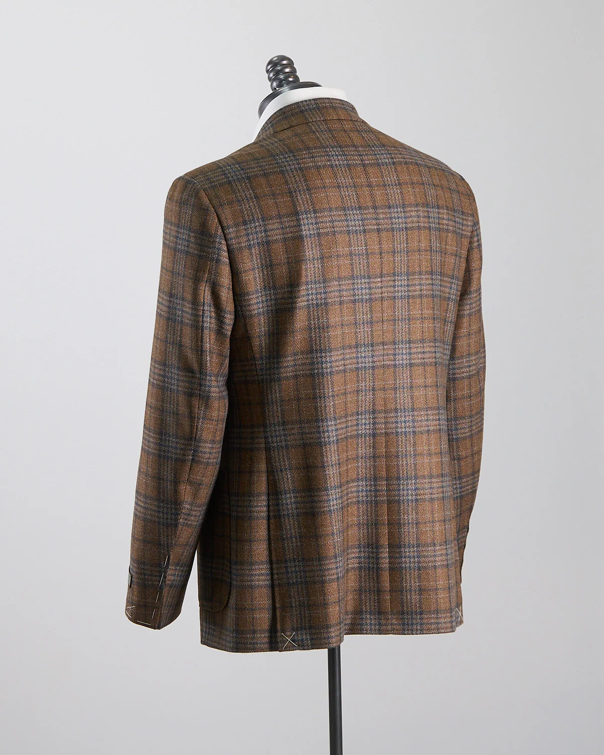 Wool & Silk Elegant Plaid Soft Constructed 'Kei' Jacket - Image 11