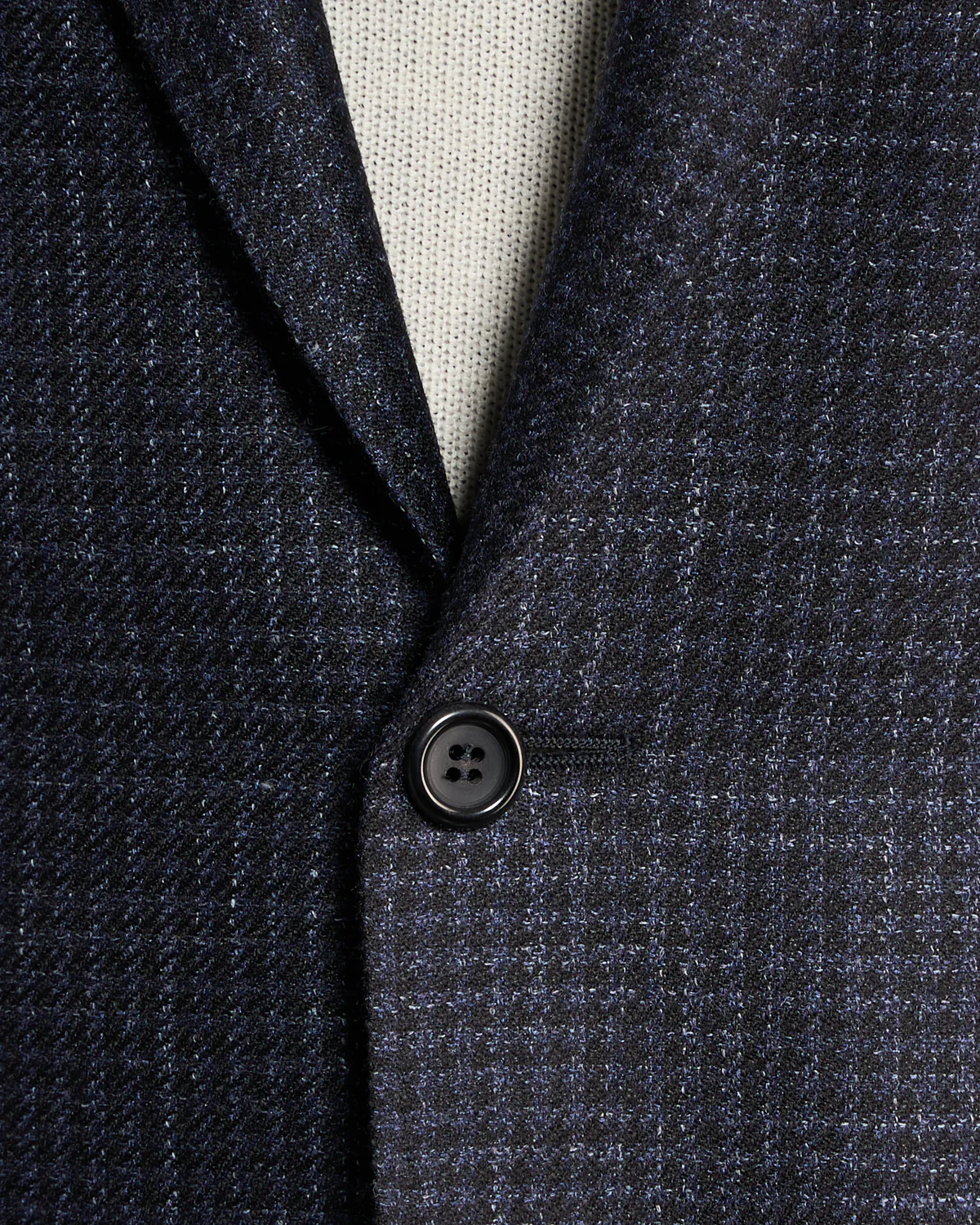 Wool Silk & Linen Hopsack Gingham Soft 'Kei' Jacket - Image 5